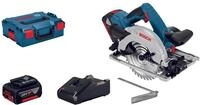BOSCH Professional Akku-Handkreiss&auml;ge-Set GKS 18V-57 G 2x 4.0Ah+L