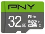 PNY Elite microSDHC UHS-I Speicherkarte 32 GB mit SD-Adapter