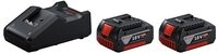 BOSCH Professional Starter-Set 2 x 18V4.0Ah