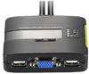 LevelOne KVM-0223, LevelOne KVM-0223 2-Port USB VGA Cable KVM Switch, audio support