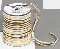 PR&Auml;SENT Geschenkband Multi-Raffia 3 mm x 50 m braun/creme