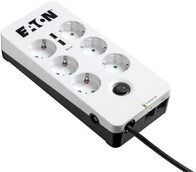 Eaton Steckdosenleiste 6fach mit RJ-11 Telefonstecker und USB-Anschl&uuml;sse 1.5m wei&szlig;