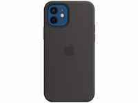 Apple MHL73ZM/A, Apple Silikon Case mit MagSafe für Apple iPhone 12/ 12 Pro, schwarz