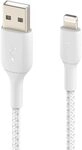 Belkin BoostCharge geflochtenes 1 m USB-A/Lightning Kabel, wei&szlig;