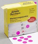 AVERY Zweckform Klebepunkte &Oslash; 10,0 mm magenta