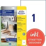 AVERY Zweckform Etiketten LR3478-10 wei&szlig; 210,0 x 297,0 mm