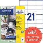AVERY Zweckform Etiketten 3481-10 wei&szlig; 70,0 x 41,0 mm