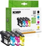 KMP Druckerpatronen B60V schwarz, cyan, magenta, gelb kompatibel zu brother