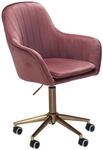 AMSTYLE Drehstuhl SPM1.431 Samt Rosa