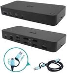 I-TEC USB 3.0/USB-C/Thunderbolt 3x 4K Docking Station mit Power Delivery 100W