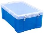 Really Useful Box Aufbewahrungsbox 9,0 l - 39,5 x 25,5 x 15,5 cm transparent, blau