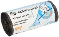 DEISS UNIVERSAL PLUS&reg; M&uuml;llbeutel 15,0 l dunkelgrau