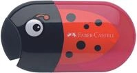 FABER-CASTELL Dosenspitzer doppelt schwarz/rot