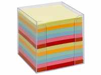 folia Zettelbox transparent farbig sortiert - 700 Notizzettel 9902