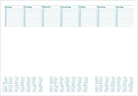 RNK-Verlag Schreibtischunterlage Office - 2024/2025/2026 48,0 x 33,0 cm, wei&szlig;