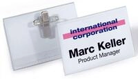 DURABLE Namensschilder transparent 7.5 cm x 4 cm