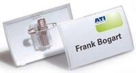 DURABLE Click Fold Namensschilder transparent 7.5 cm x 4 cm