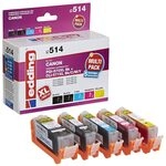 edding Druckerpatronen EDD-514 schwarz, cyan, magenta, gelb kompatibel zu Canon