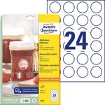 AVERY Zweckform Etiketten 5080 wei&szlig; 40,0 x 40,0 mm