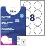AVERY Zweckform Namensetiketten J4881-20 wei&szlig; 65,0 x 65,0 mm