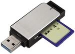 hama Multi-Kartenleser silber, schwarz