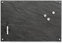 Zeller Glas-Magnettafel 60,0 x 40,0 cm Schiefer anthrazit