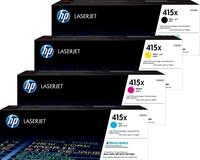 HP Original 415X Toner - 4er Multipack (W2031X, W2033X, W2032X, W2030X)
