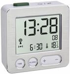 TFA&reg; digitaler Funkwecker 60.2028 CHARGE IT WIRELESS silber