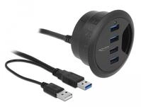 DeLOCK Tisch-Hub 4 Port USB 3.0