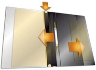 DURABLE Pr&auml;sentationshefter DURAPLUS f&uuml;r DIN A4 &uuml;berbreit hellblau