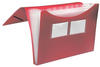 FolderSys Fächermappe Fächermappen,7 Fächer,bordeaux DIN A4 7-Fach Rot