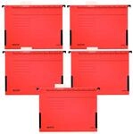 LEITZ H&auml;ngetasche ALPHA 1986 rot - 5 St&uuml;ck
