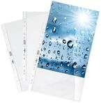 DURABLE Prospekth&uuml;llen DIN A4 &uuml;berbreit 0.08 mm glasklar