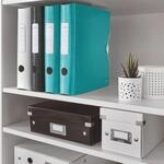 LEITZ Ordner R&uuml;ckenbreite 6.5 cm DIN A4 Kunststoff eisblau