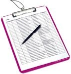 herlitz Klemmbrett DIN A4 opak beere