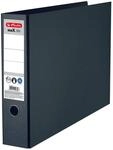 herlitz Ordner R&uuml;ckenbreite 7.5 cm DIN A3 quer Karton schwarz marmoriert
