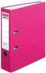 herlitz Ordner R&uuml;ckenbreite 8 cm DIN A4 Kunststoff pink
