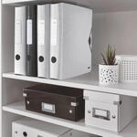 LEITZ Ordner R&uuml;ckenbreite 6.5 cm DIN A4 Kunststoff wei&szlig;