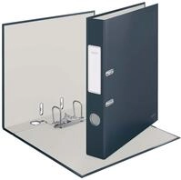 LEITZ Ordner R&uuml;ckenbreite 5.2 cm DIN A4 stabile Pappe samtgrau