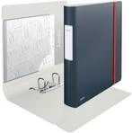 LEITZ Ordner R&uuml;ckenbreite 6.5 cm DIN A4 stabile Pappe samtgrau