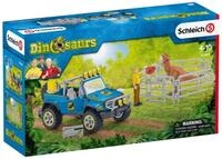 Schleich&reg; Spielfiguren-Set Dinosaurs Gel&auml;ndewagen mit Dino-Au&szlig;enposten 41464