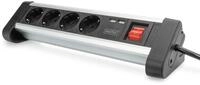 Digitus 4-fach Office-Steckdosenleiste mit 2x USB-Anschl&uuml;ssen