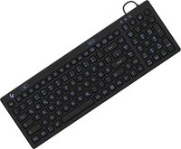 KeySonic KSK-6031INEL kabelgebundene Hygienetastatur - QWERTZ DE - schwarz