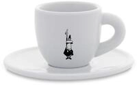 Bialetti Mokatasse Istituzionale inkl. Untertasse - Porzellan - wei&szlig; - 80ml
