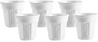 Bialetti Espressobecher-Set 6-tlg. - Porzellan - wei&szlig;
