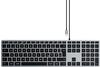 SATECHI ST-UCSW3M-DE, SATECHI Tastatur kabelgebunden ST-UCSW3M-DE grau, silber