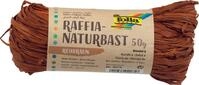 folia Geschenkb&auml;nder Raffia-Naturbast rehbraun