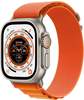 Apple Watch Ultra (GPS + Cellular) 49mm Titaniumgehäuse, Alpine Loop orange...