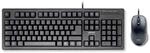 Ultron UMC-200 kabelgebundenes Tastatur-Maus-Set - QWERTZ DE - schwarz