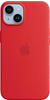Apple MPRW3ZM/A, Apple Silikon Case mit MagSafe für Apple iPhone 14, Product(RED)
